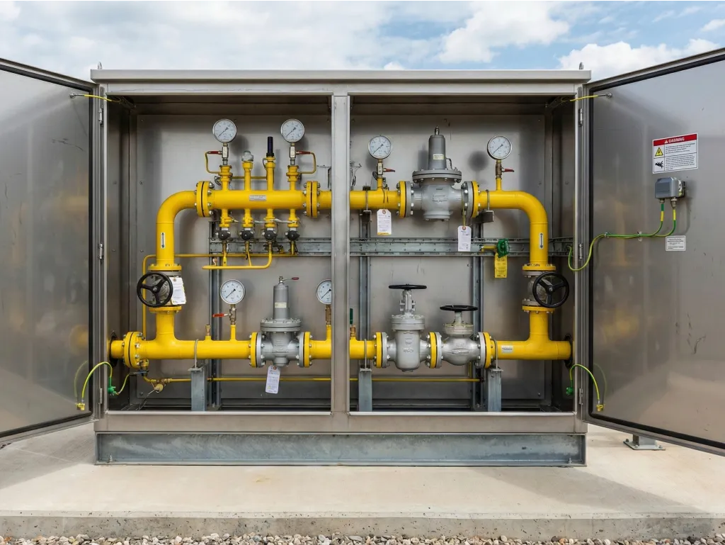 Skříňová regulační stanice plynu